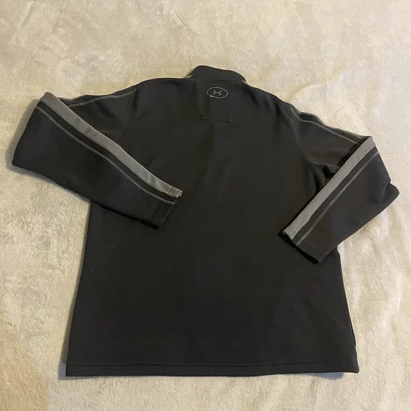 Under Armour Sweater Men XL Black Loose Catalyst All Season Gear 1/4 Zip Workout - Picture 2 of 9